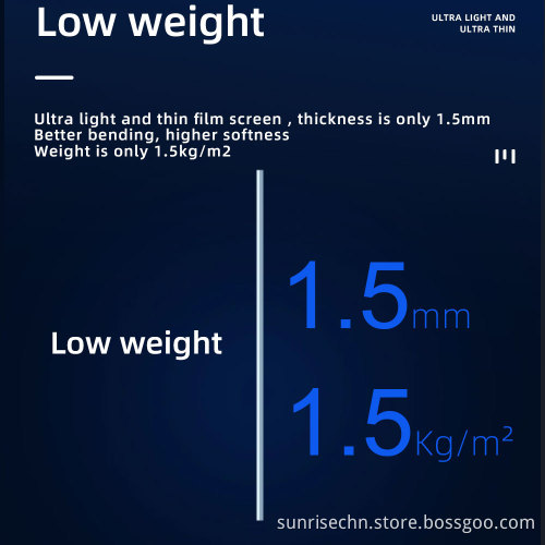 Sunrise P6 P10 Colorful Indoor LED Crystal Film Screen: Transparent LED Film Display Solution